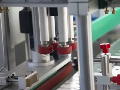 Quattro ruote di posizionamento dei tappi