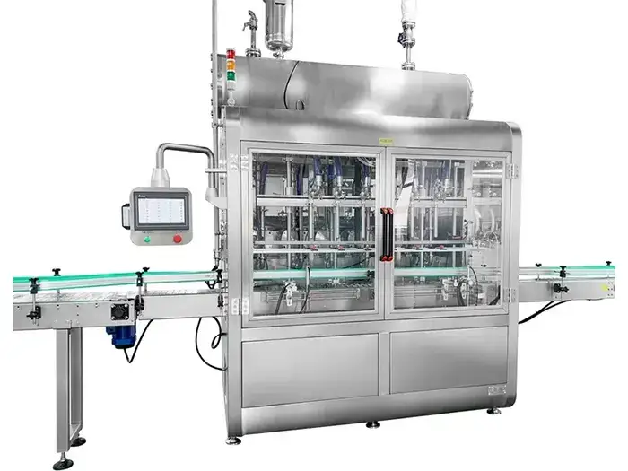 Riempitrice per liquidi con pompa a lobi rotativi