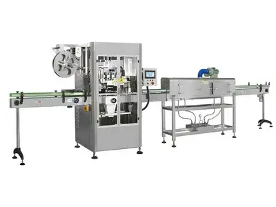 Etichettatrice automatica con manicotto termoretraibile