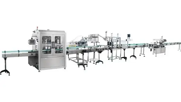 Linea di riempimento di vino e liquori